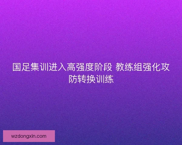 国足集训进入高强度阶段 教练组强化攻防转换训练